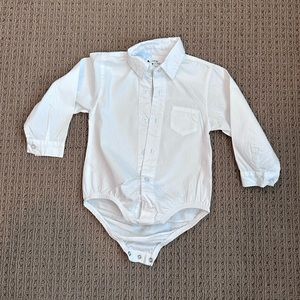 24 month - onesie dress shirt button down - for suit